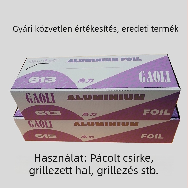 High Force 615 élelmiszer-fólia, 0.018 mm, A osztály — grillhez és sütéshez: hús, csirke és hal