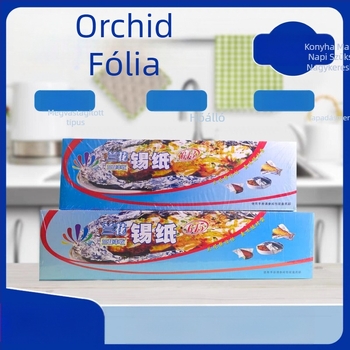Orchid alufólia – standard csomag 613/615-ös dobozban, BBQ-hoz: kagyló, csirke és hal sütéséhez, mosás nélkül
