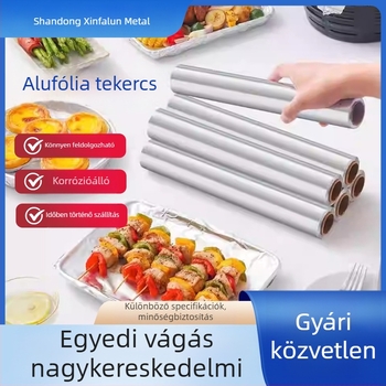 Egyszer használatos alumíniumfólia BBQ-hoz, alumíniumfólia tekercsek légsütőhöz