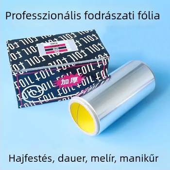 Élelmiszer-minőségű alumíniumfólia hajpermhez és körömszolgáltatásokhoz — professzionális fodrászati felhasználás