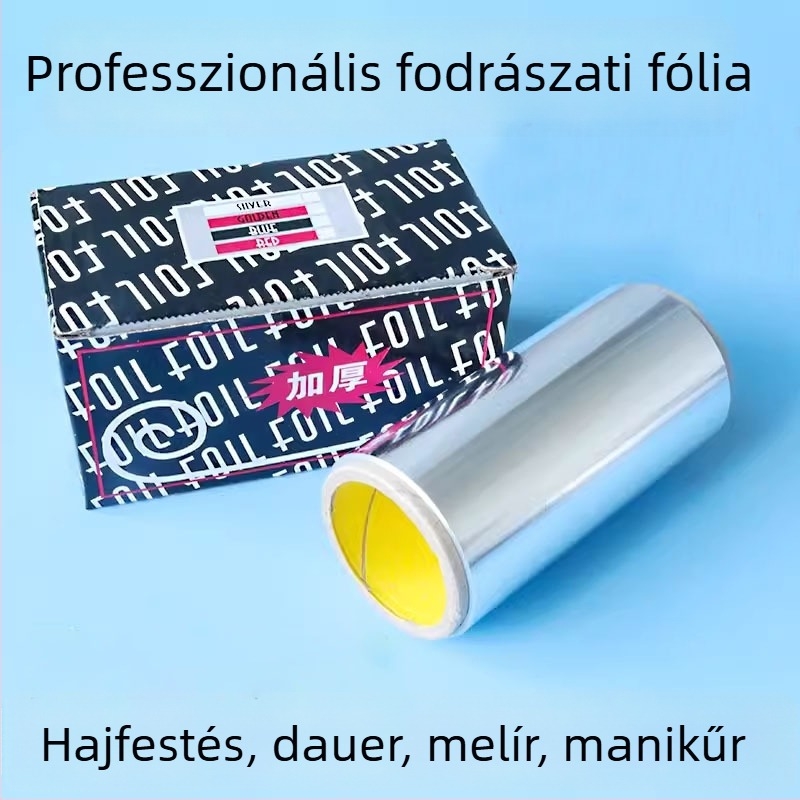 Élelmiszer-minőségű alumíniumfólia hajpermhez és körömszolgáltatásokhoz — professzionális fodrászati felhasználás