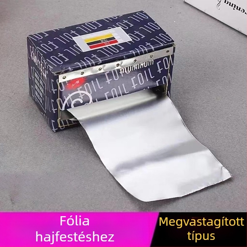 Élelmiszer-minőségű alumíniumfólia hajpermhez és körömszolgáltatásokhoz — professzionális fodrászati felhasználás