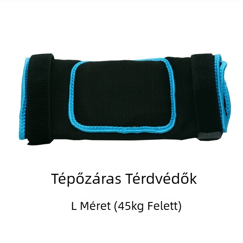 Műkorcsolya térdvédő – uniszex, felnőtteknek és gyerekeknek, vastagabb térdvédő Velcro pánttal