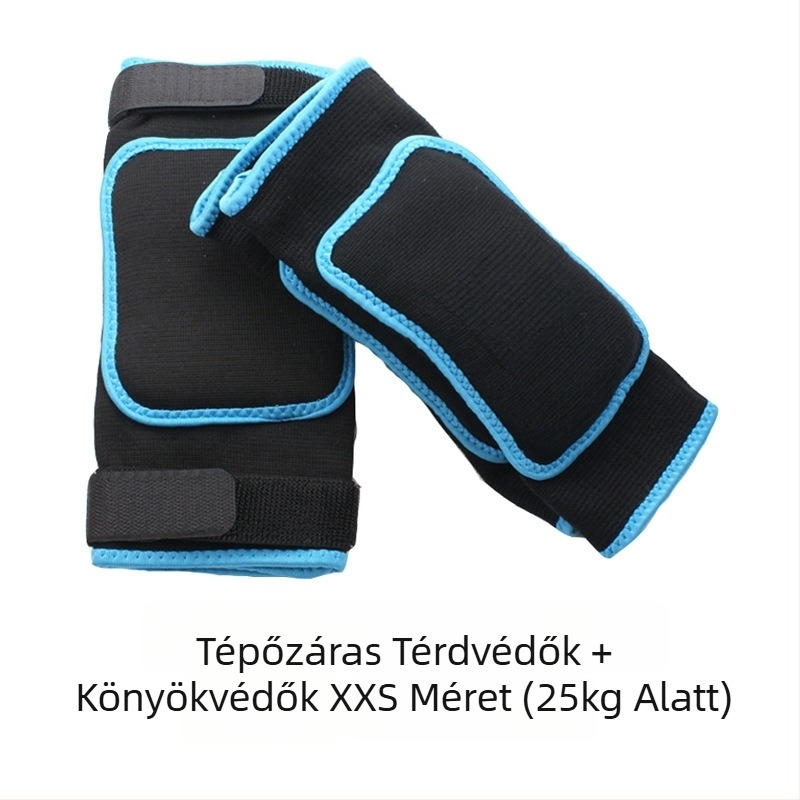 Műkorcsolya térdvédő – uniszex, felnőtteknek és gyerekeknek, vastagabb térdvédő Velcro pánttal