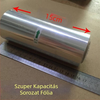 Élelmiszer-minőségű alumíniumfólia ultra-szűk szélességekkel 5 cm, 7 cm, 10 cm és 15 cm, vastabb változat