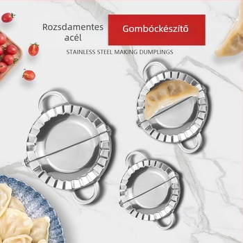 Rozsdamentes acél 304 gombócforma, házi gombóc készítő és tésztavágó eszköz