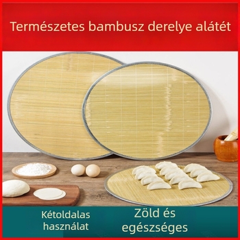 Kettős oldalú bambusz függöny knédlihez, kovácsoltvas éllel, természetes zöld bambusz