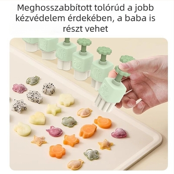 Wanton forma és nyomóeszköz babatáplálékhoz, pillangó alakú tésztaformák és süteményformázó készlet