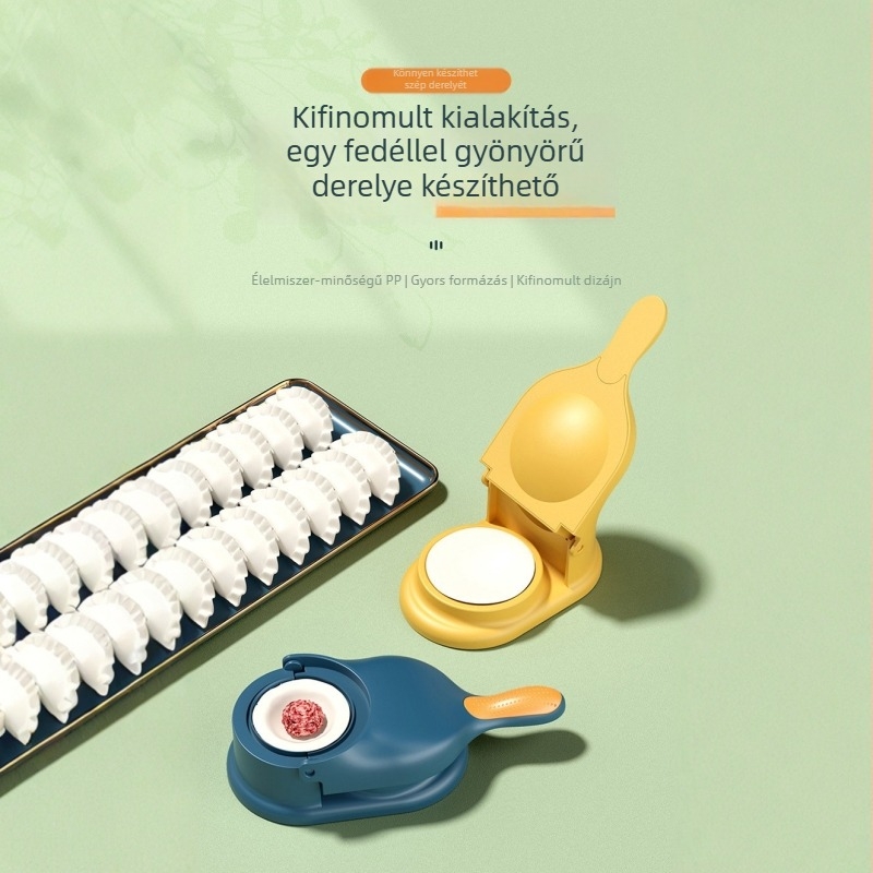 Gombóc készítő eszköz tésztalap-nyomóval