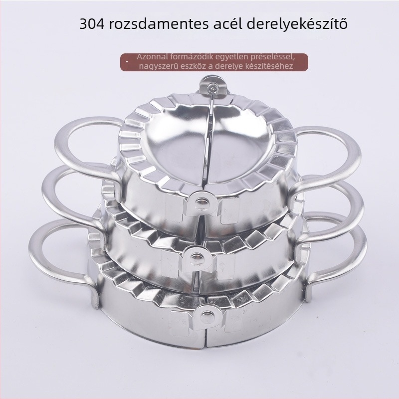 304 rozsdamentes acél gombóc készlet: gombóc forma, készítő és nyomó, burkolat forma