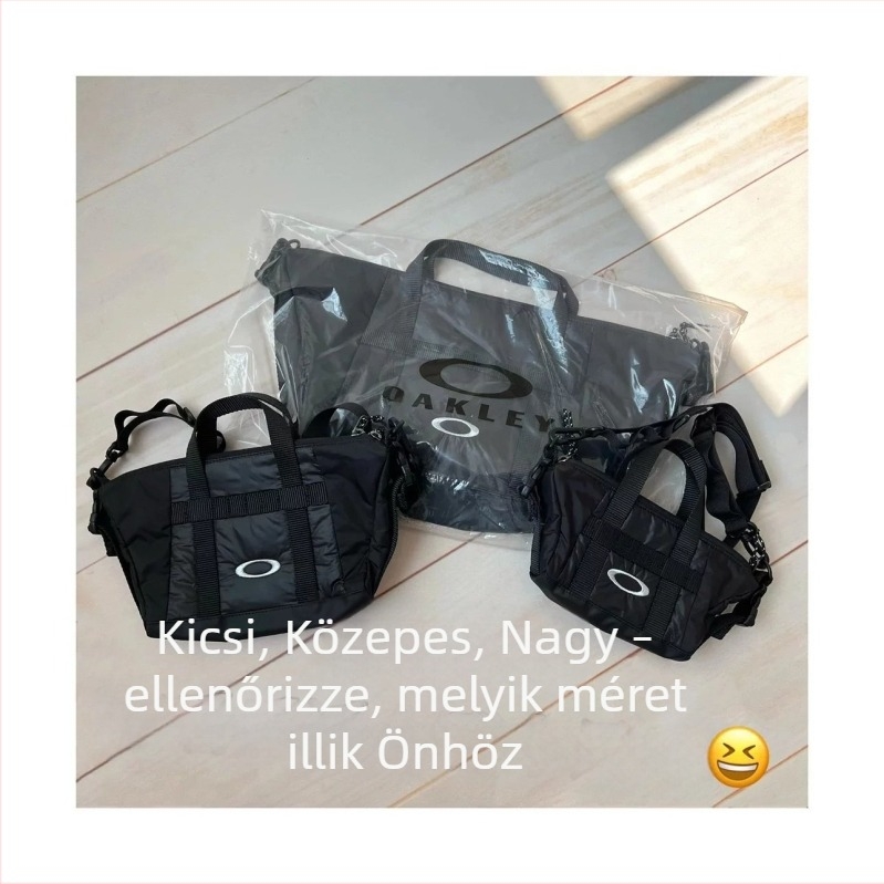 Férfi nylon crossbody táska, vintage stílusú, telefontartó zsebbel