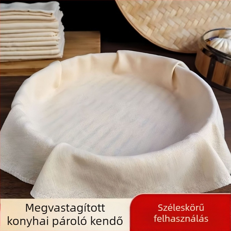Élelmiszer-minőségű, vastag nem tapadó gőzölő kendő, géz-szövetből, otthoni használatra