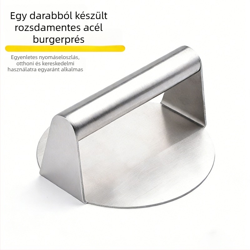 Kör alakú húspogácsa forma és nyomó, marhahús-, csirke- és tintahalpogácsákhoz; hamburger nyomó; FDA tanúsított