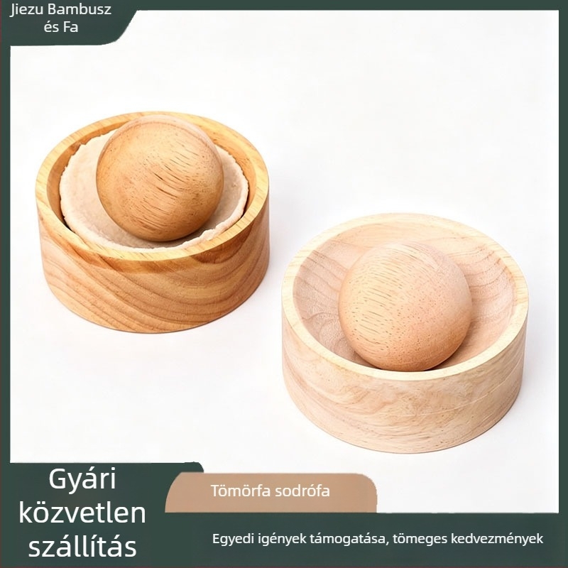 Kör alakú tömörfa forma knedli tészta lapokhoz és kézzel készített tészta nyújtó eszköz, otthoni használatra