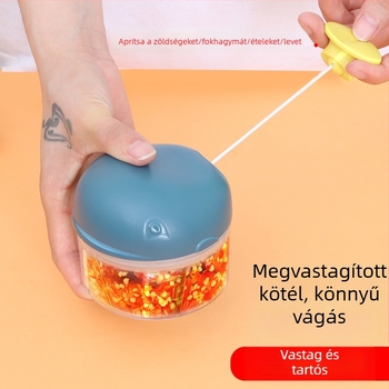 Kézi fokhagyma prés- és törő, mini méretű, otthoni használatra
