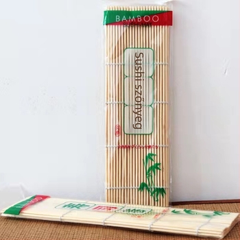 Sushi tekercs készítő matrac, bambusz, 24 cm