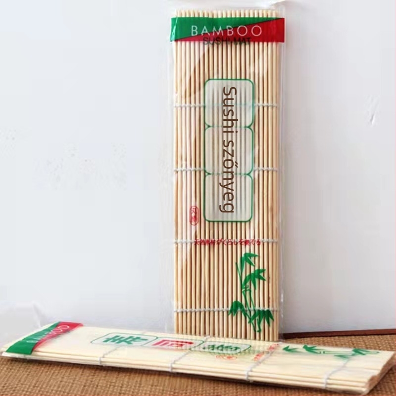 Sushi tekercs készítő matrac, bambusz, 24 cm