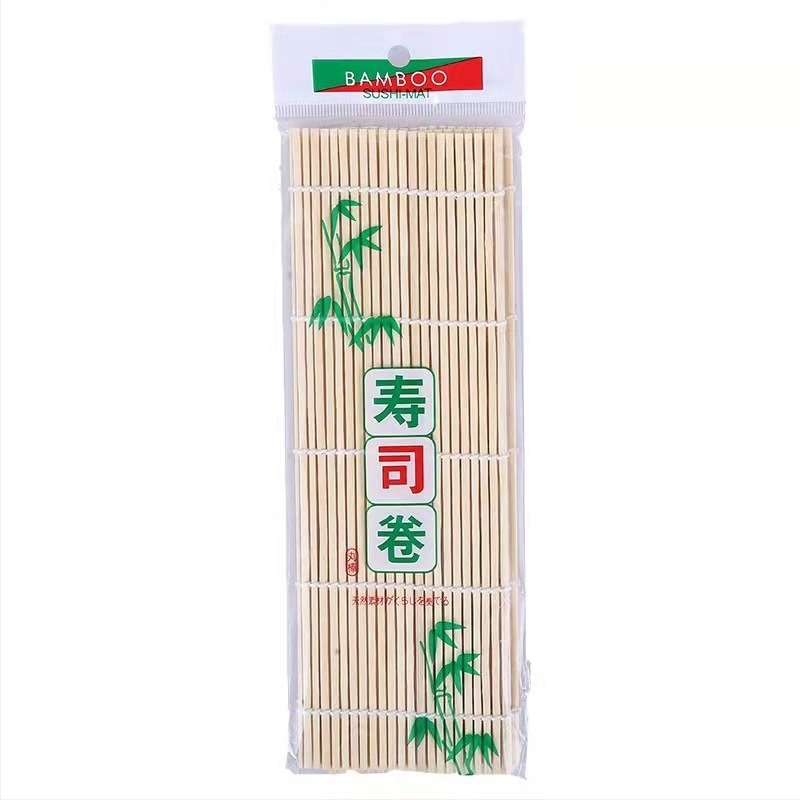 Sushi tekercs készítő matrac, bambusz, 24 cm