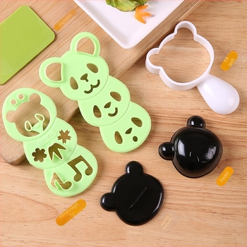 Panda alakú rizsgolyó formázó — DIY rizs alakító eszköz sushihoz és norihoz
