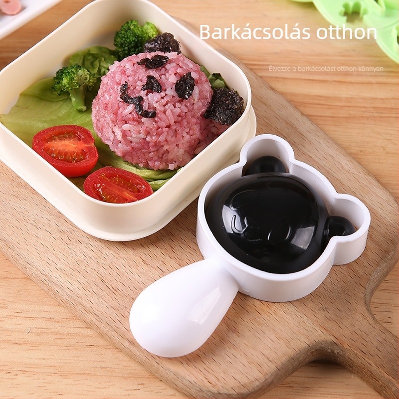 Panda alakú rizsgolyó formázó — DIY rizs alakító eszköz sushihoz és norihoz