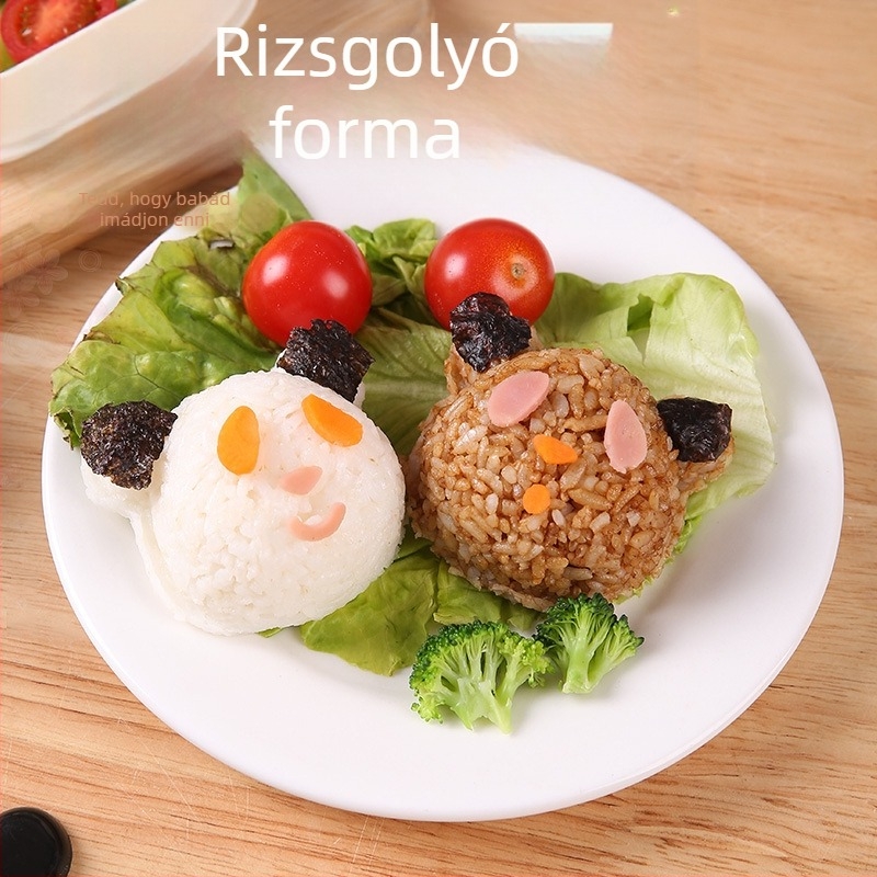Panda alakú rizsgolyó formázó — DIY rizs alakító eszköz sushihoz és norihoz