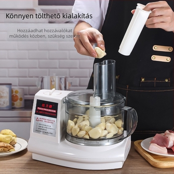Elektromos fokhagyma daráló és törő, modell ST-390, multifunkcionális konyhai készülék