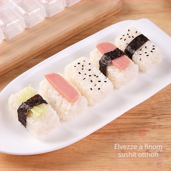 Hadihajó alakú rizsgolyó forma, öt részes DIY sushi- és bentó készlet norihoz (L434)