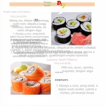 Sushi készítő és sushi forma készlet – tökéletes tekercsek