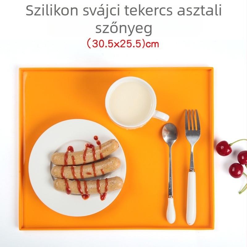 Szilikon sütőforma szabálytalan formával, Swiss roll és sushi roll készítéséhez, szivárgás elleni éllel