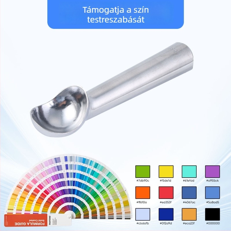 Személyre szabható alumínium fagylaltgömb kanál büfés desszertekhez