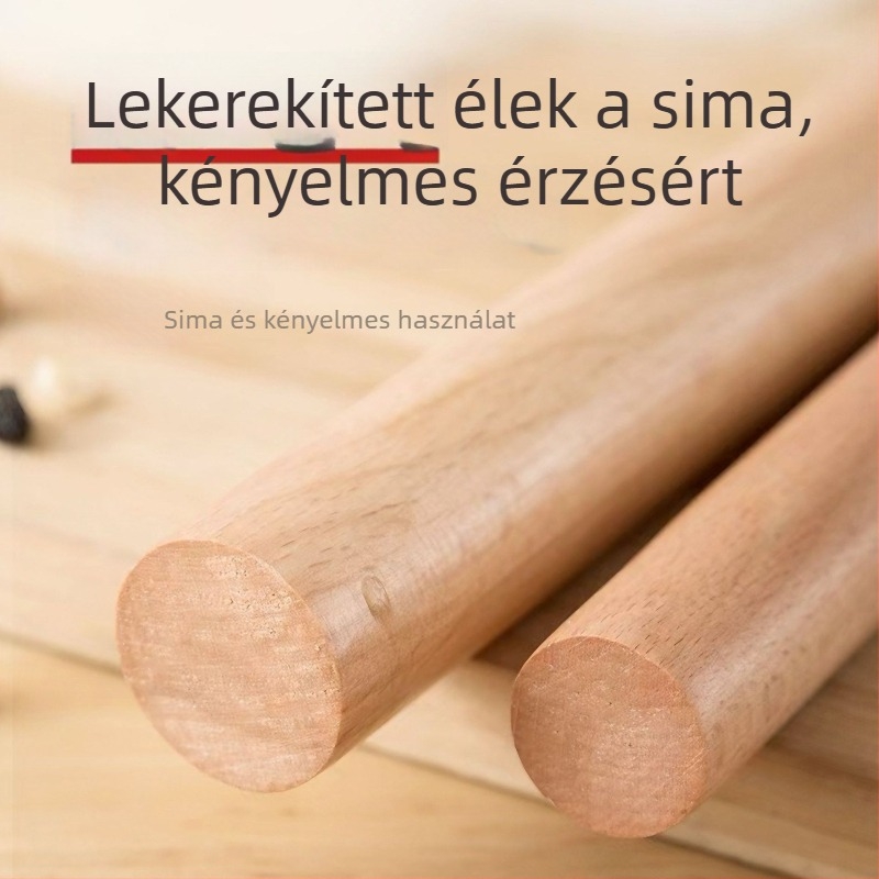 Fából készült tészta nyújtófa, 1 db
