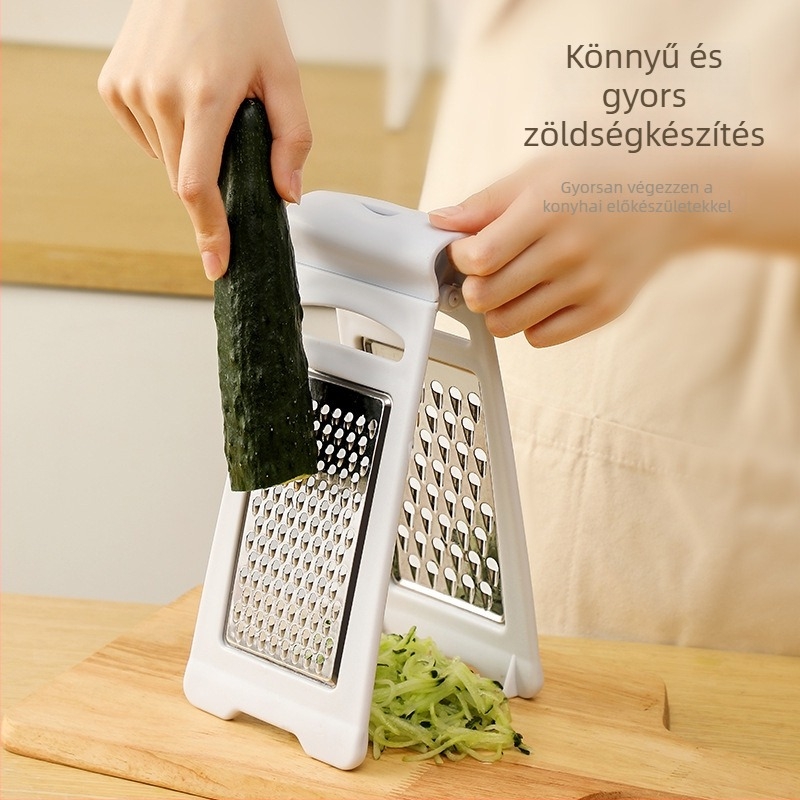 Új háztartási konyhai burgonya- és retkreszelő, rozsdamentes acél, kétoldalas multifunkciós zöldségvágó