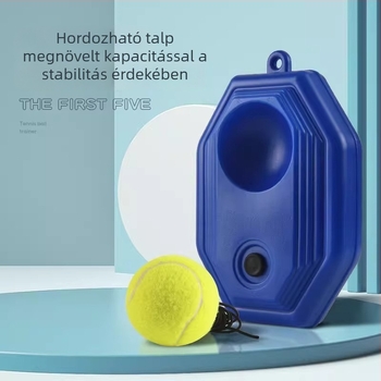 Felnőtt egyéni teniszedzéshez tervezett eszköz tartós visszapattanó alap, vízzel tölthető, kompatibilis homokkal és zsinórral