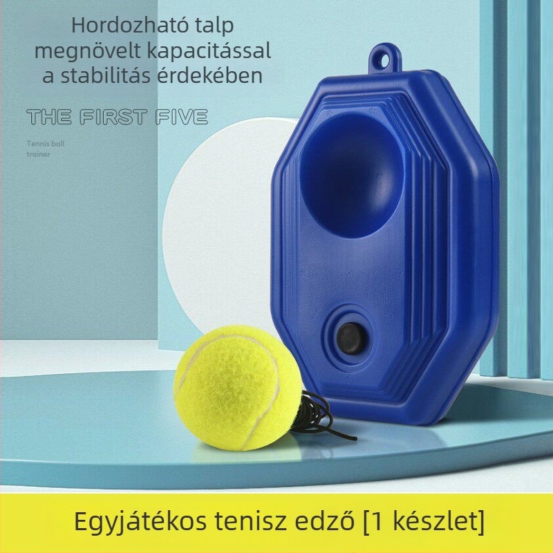 Felnőtt egyéni teniszedzéshez tervezett eszköz tartós visszapattanó alap, vízzel tölthető, kompatibilis homokkal és zsinórral