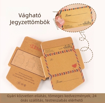 Kreatív koreai stílusú jegyzetfüzet retro borítós dizájnnal, téphető jegyzetlapok, karikatúra naplójegyzetek