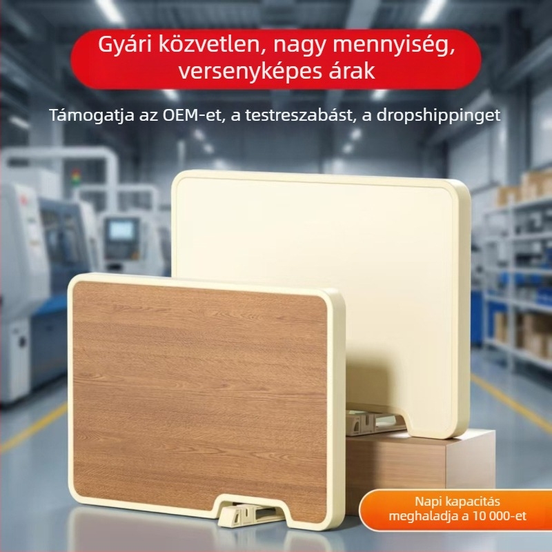 Kétoldalas vágódeszka ebonafából, tartóval és élezőkővel