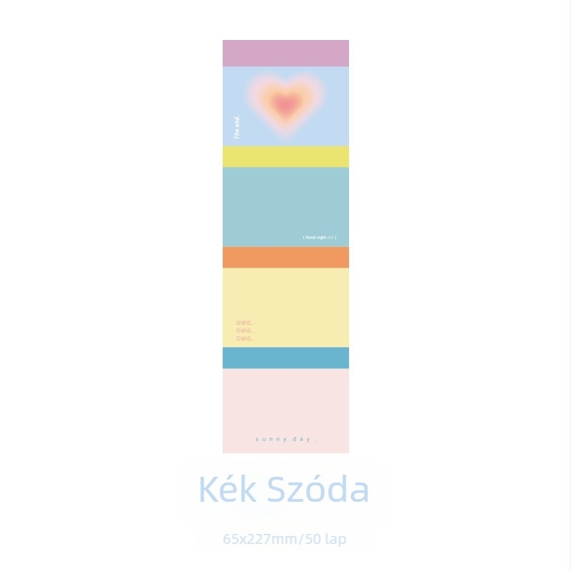 Color Dream sorozat ragasztós jegyzetek naplóíráshoz – minimalist stílus, friss megjelenés