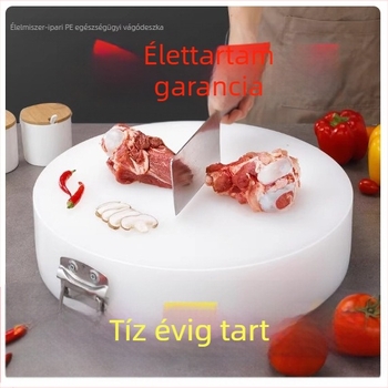 Ice Joy vastagított PE műanyag vágódeszka, penészmentes, kétoldalas, hús és csont
