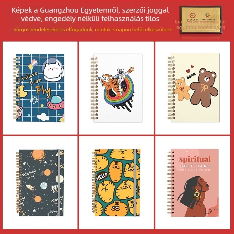 INKER személyre szabott kemény kötésű notesz, A5, 100–200 oldal, kétoldalas offset papír, 100 g/m², logó nyomtatás elérhető
