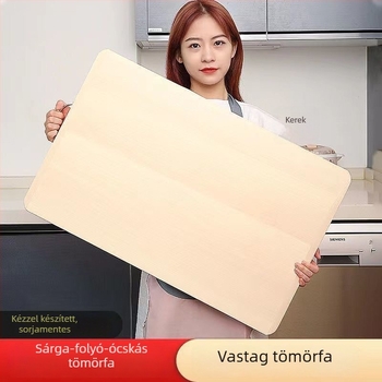 Fűzfa fából készült tömör vágódeszka a konyhához, vastag
