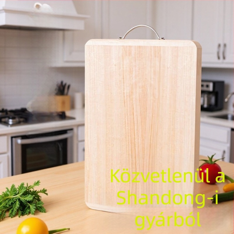 Fűzfa fából készült tömör vágódeszka a konyhához, vastag