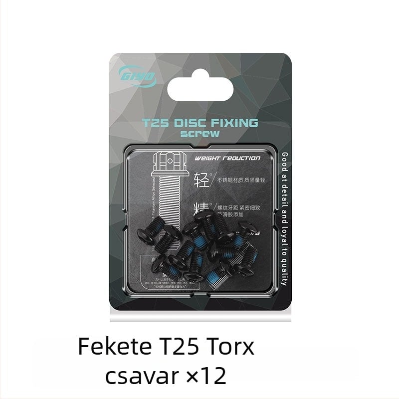 Színes fékrotor csavarok kerékpárhoz, MTB korongcsavarok, T25, M5x10