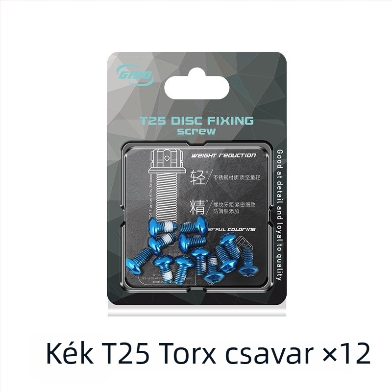 Színes fékrotor csavarok kerékpárhoz, MTB korongcsavarok, T25, M5x10