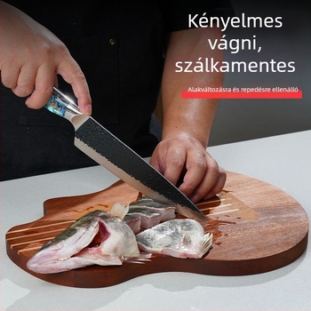 Vastag rajzfilm-stílusú vágódeszka, penész- és baktériummentes, háztartási konyhai vágódeszka hús szeleteléséhez, ebenfa