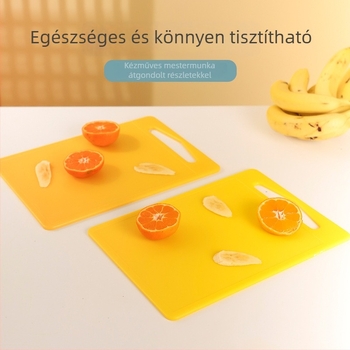 PE anyagú kétoldalas vágódeszka, csúszásmentes, penészálló, konyhai, többfunkciós