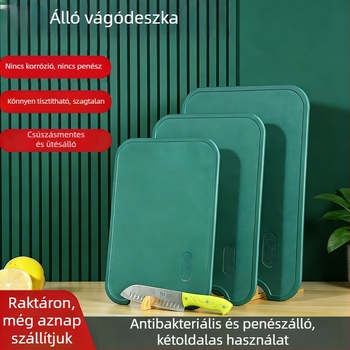 Élelmiszer-minőségű kétoldalas vágódeszka, penészálló, téglalap alakú, vastított, hordozható gyümölcs előkészítő eszköz, nagykereskedelem