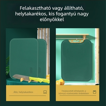 Élelmiszer-minőségű kétoldalas vágódeszka, penészálló, téglalap alakú, vastított, hordozható gyümölcs előkészítő eszköz, nagykereskedelem