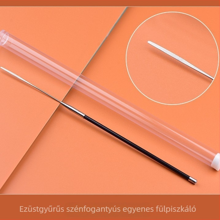 Szénacél professzionális fültisztító eszközök készlet – fülkanál, felhő-kés, fülpiszkáló, gombafej, gyapotpálcák, fülhurok