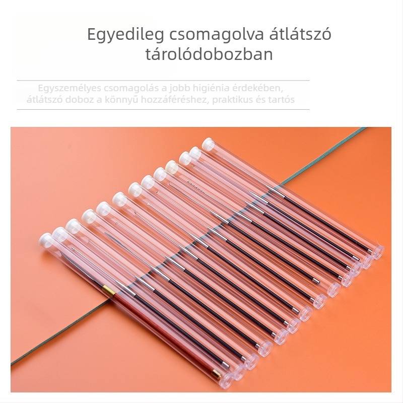 Szénacél professzionális fültisztító eszközök készlet – fülkanál, felhő-kés, fülpiszkáló, gombafej, gyapotpálcák, fülhurok