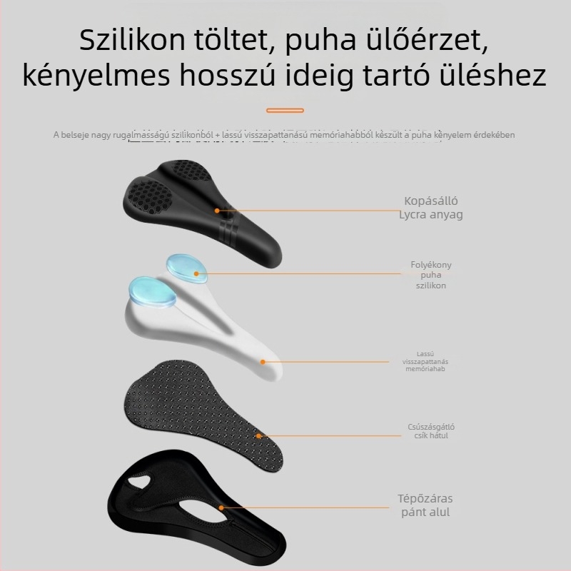 ESLNF kerékpárnyereg borító, ütéscsillapító, csúszásmentes, út- és terepkerékpárokhoz
